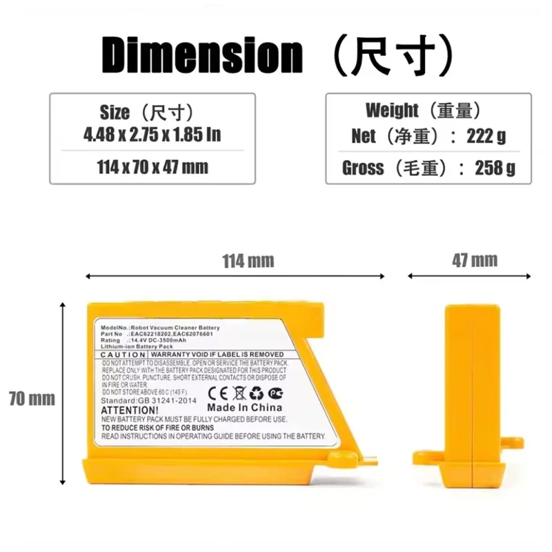Newly Upgraded Robot Vacuum Cl - 4S Lipo Battery 14.8V 6000Mah review and price