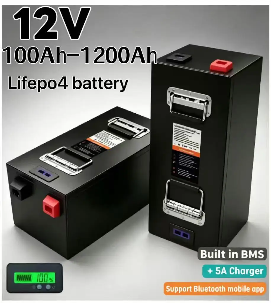 Batería de litio LiFePO4 12V g - Lifepo4 12V 100Ah Bms Bluetooth review and price