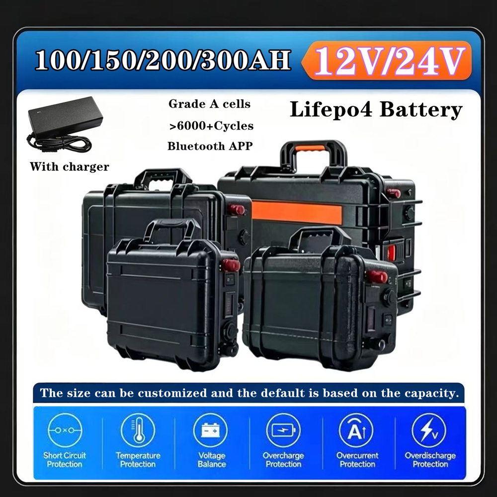 Battery 12V 24V 100Ah 150AH 20 - Lifepo4 12V 100Ah Bms Bluetooth review and price