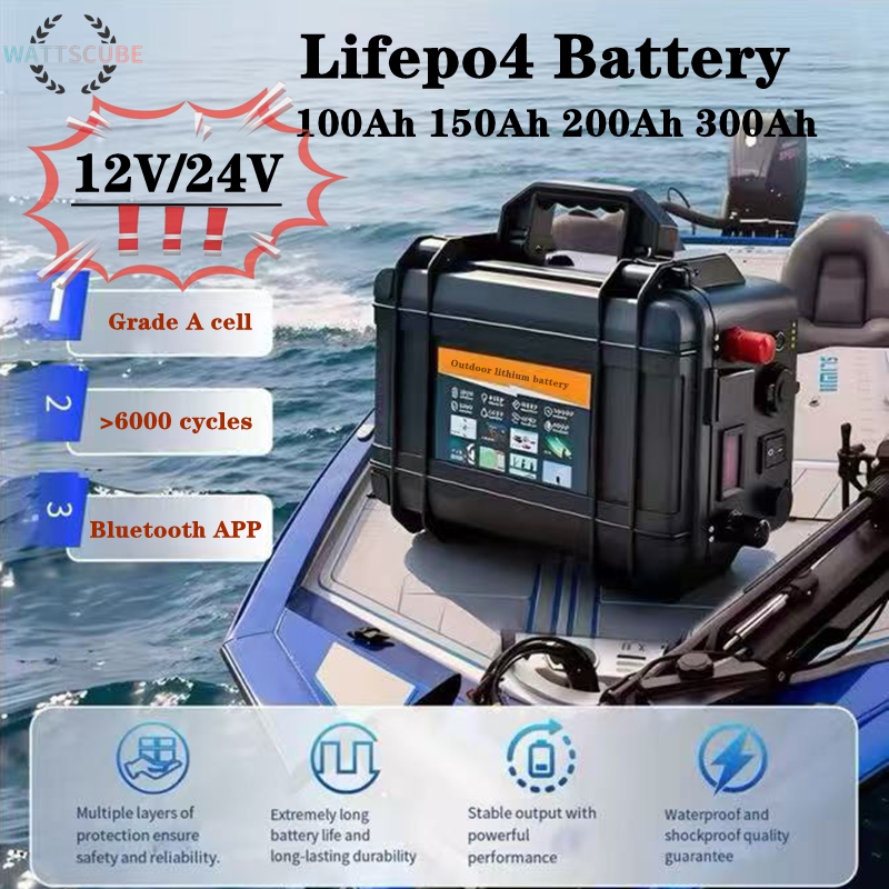 Battery 12V 24V 100Ah 150AH 20 - Lifepo4 12V 100Ah Bms Bluetooth review and price